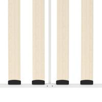 Bedbankframe metaal wit 90x200 cm - thumbnail