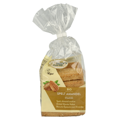 Speltstaafjes amandel bio 175 Gram Speltstaafjes amandel bio 175 Gram