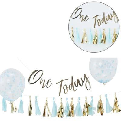 Ginger Ray PM-420 Pick & Mix Pastel Blue Cake Smash Kit