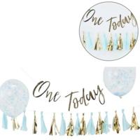 Ginger Ray PM-420 Pick & Mix Pastel Blue Cake Smash Kit - thumbnail