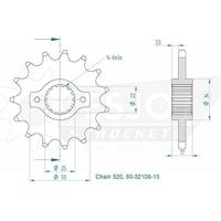 ESJOT Sprocket 520 15z standard - thumbnail