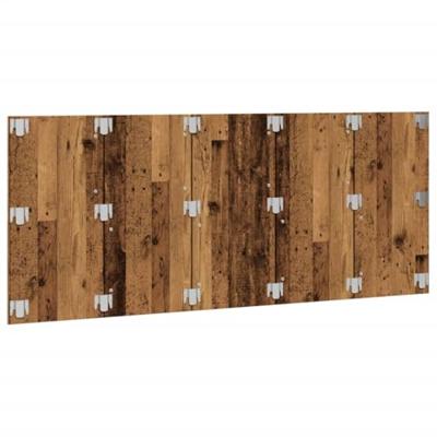 Hoofdeinde 200x1,5x80 cm bewerkt hout oud houtkleurig