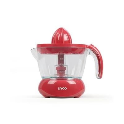 Elektrische citruspers - LIVOO - DOD131RC - 25 W - 1 grote en 1 kleine perskegel - 700 ml - Rood