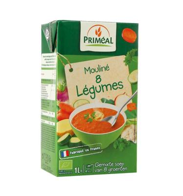 Primeal Groentesoep met 8 groentes bio 1 Liter
