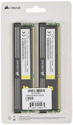 XMS3 - Geheugen - DDR3 - 4 GB: 2 x 2 GB - 240-pins - 1600 MHz - CL9 XMS3 - Geheugen - DDR3 - 4 GB: 2 x 2 GB - 240-pins - 1600 MHz - CL9