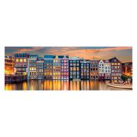 Clementoni legpuzzel panorama bright amsterdam, 1000st. - thumbnail