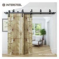 Intersteel Set van 5 wandsteunen tbv schuifdeursysteem - mat zwart - thumbnail