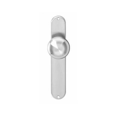 Intersteel Knop op blind langschild - RVS