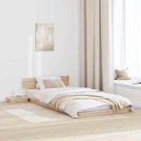 Bedframe Bruin 80 x 200 cm Hout - thumbnail