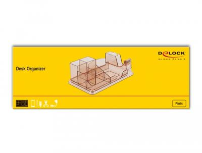 Delock 18341 18341 Bureau organizer Bruin, Transparant Aantal vakken: 7