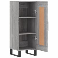 Dressoir 34,5x34x90 cm bewerkt hout grijs sonoma eikenkleurig - thumbnail