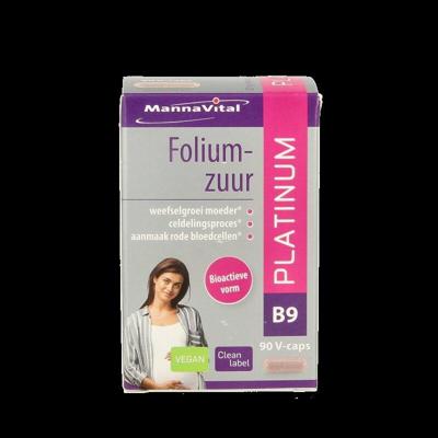 Mannavital Foliumzuur platinum 90 Vegetarische capsules