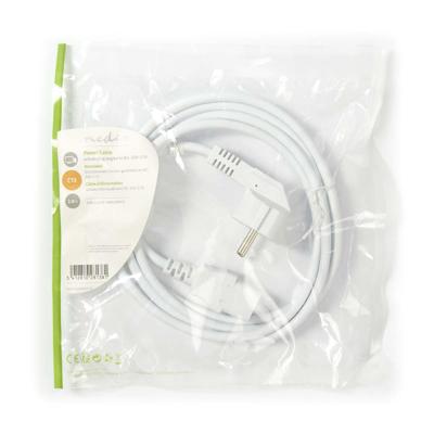 Voedingskabel | Schuko Male Haaks - IEC-320-C13 | 2,0 m | Wit