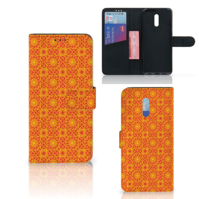 OPPO Reno Telefoon Hoesje Batik Oranje OPPO Reno Telefoon Hoesje Batik Oranje
