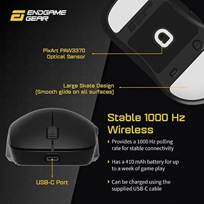 Endgame Gear XM2we Wireless Gaming Mouse Zwart Endgame Gear XM2we Wireless Gaming Mouse Zwart
