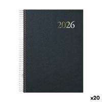 Agenda DOHE SEGOVIA Zwart 14 x 20 cm 2026 (20 Stuks) - thumbnail