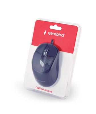 Gembird MUS-6B-01 muis Ambidextrous USB Type-A Optisch 1600 DPI Gembird MUS-6B-01 muis Ambidextrous USB Type-A Optisch 1600 DPI