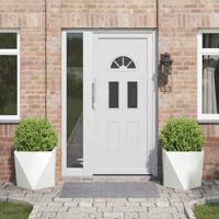 Plantenbak 2 pcs Wit 50 x 50 x 50 cm Staal - thumbnail