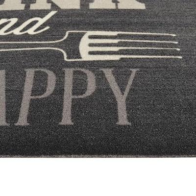 VidaXL Keukenmat wasbaar keukenprint 60x300 cm fluweel zwart