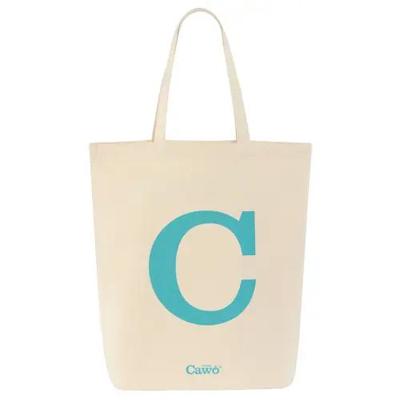 Cawö Cawö C Shopper Tas 50x45 natur/türkis