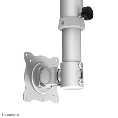 Neomounts FPMA-C025SILVER TV-plafondbeugel 25,4 cm (10) - 76,2 cm (30) Kantelbaar, Zwenkbaar, Roteerbaar, In hoogte verstelbaar