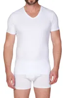 2-Pack Heren T-Shirt V-hals - 32325 - Mannen ondershirts korte mouw - Elastisch biologisch katoen - thumbnail