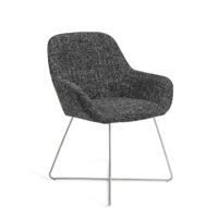 Jesper Home Eetkamerstoel 'Kushi' Cross Steel, kleur Skyfall - thumbnail