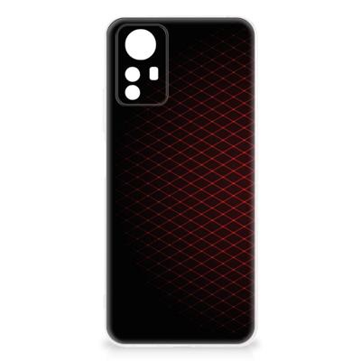 Xiaomi Redmi Note 12S | TPU bumper | Geruit Rood Xiaomi Redmi Note 12S | TPU bumper | Geruit Rood