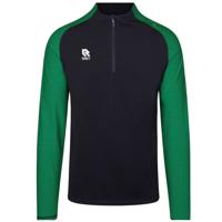 Robey RS3004 Performance Half-Zip Top - Black/Green - M - thumbnail