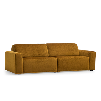 2,5-Zitsbank Brooklyn Cognacbruin Stof 2,5-Zitsbank Brooklyn Cognacbruin Stof