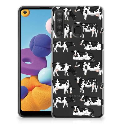 Samsung Galaxy A21 | TPU Hoesje | Koetjes Samsung Galaxy A21 | TPU Hoesje | Koetjes