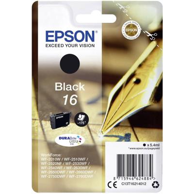 Epson Inktcartridge 16 Origineel Zwart C 13 T 16214012 Epson Inktcartridge 16 Origineel Zwart C 13 T 16214012