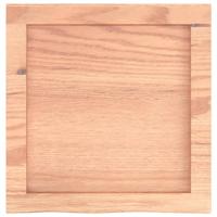 VidaXL Wastafelblad 40x40x(2-6) cm behandeld massief hout lichtbruin - thumbnail