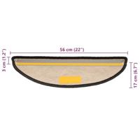 Trapmatten zelfklevend 15 st sisal-look 56x20 cm antracietkleur - thumbnail