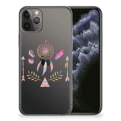 Apple iPhone 11 Pro Telefoonhoesje met Naam Boho Dreamcatcher Apple iPhone 11 Pro Telefoonhoesje met Naam Boho Dreamcatcher