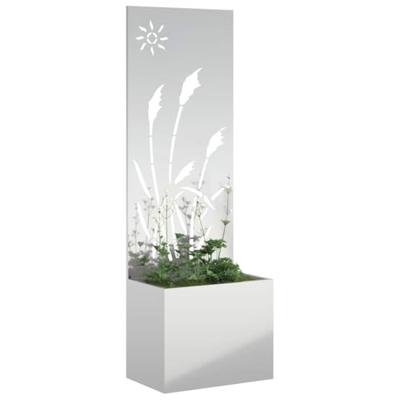 VidaXL Tuin privacy screen zilver 50 x 140 cm gegalvaniseerd staal VidaXL Tuin privacy screen zilver 50 x 140 cm gegalvaniseerd staal