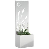 VidaXL Tuin privacy screen zilver 50 x 140 cm gegalvaniseerd staal - thumbnail