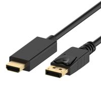 DisplayPort kabel Ewent EC1430 HDMI Zwart - Maat: 3 m - thumbnail