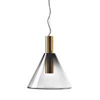 Bomma Phenomena Hanglamp - Cone - Gerookt - Goud - thumbnail