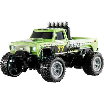 Amewi Die Cast Groen Brushed 1:64 RC auto Elektro Monstertruck Achterwielaandrijving RTR 2,4 GHz