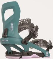 Rome Brass Snowboardbinding Dames Teal S - thumbnail