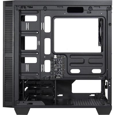 Inter-Tech x-608 infinity micro midi tower behuizing (zwart | 1x usb-a | 1x usb-c | rgb | window)