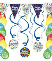 Gevelvlag &apos;Happy Birthday&apos; Confetti - thumbnail