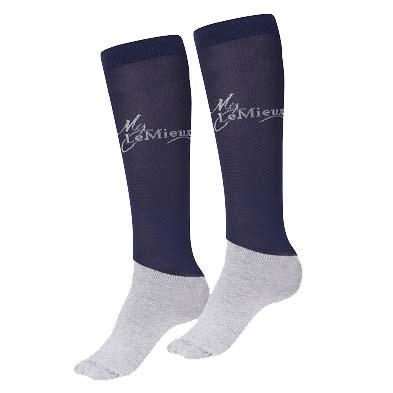 LeMieux Competition socks donkerblauw maat:40 LeMieux Competition socks donkerblauw maat:40