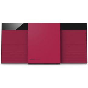 Panasonic SC-HC304EG-R design-stereo met digitale DAB+ (Bluetooth, FM, CD, Micro- met 20 Watt RMS) rood