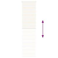 VidaXL Zebra rolgordijn 60x200 cm stofbreedte marmerbeige 55,9 cm - thumbnail