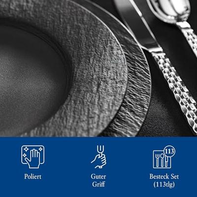 VILLEROY & BOCH - Boston - Bestekset 12 persoons 113-dlg lunch