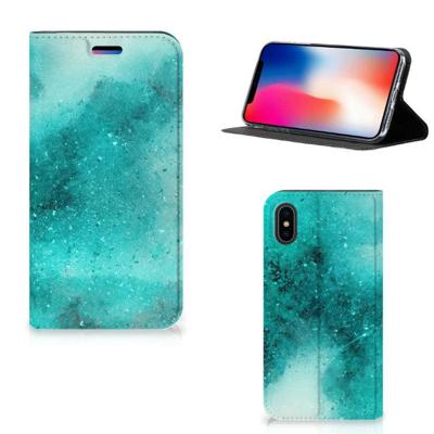 Bookcase Apple iPhone X | Xs Painting Blue Bookcase Apple iPhone X | Xs Painting Blue