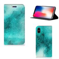 Bookcase Apple iPhone X | Xs Painting Blue - thumbnail