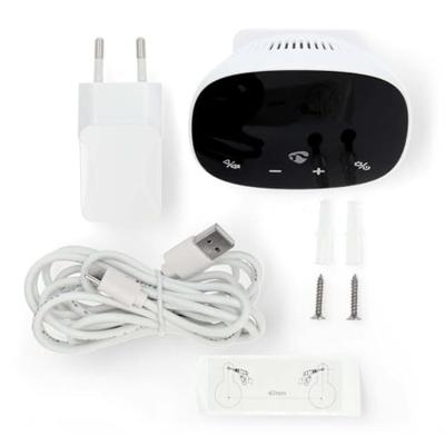 Nedis SmartLife Luchtkwaliteitsmonitor | Wi-Fi | Inclusief display | Koolstofdioxide (CO2) / Temperatuur / Vochtigheid | Android™ / IOS | Wit / Zwart Nedis SmartLife Luchtkwaliteitsmonitor | Wi-Fi | Inclusief display | Koolstofdioxide (CO2) / Temperatuur / Vochtigheid | Android™ / IOS | Wit / Zwart
